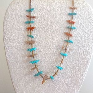 31" Zuni Tribe Guardians Heishi Fetish Necklace